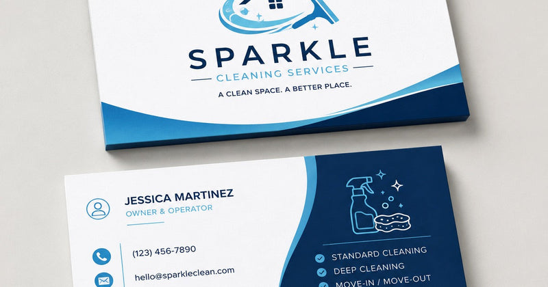 What to Put on a Cleaning Business Card