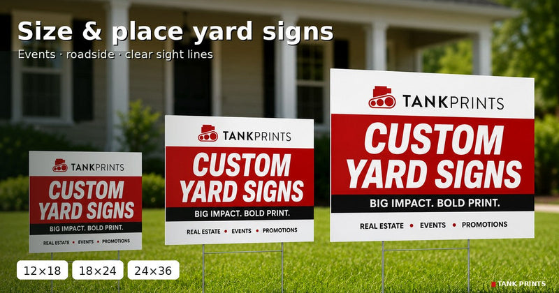 How to Size and Place Yard Signs (Events & Roadside)