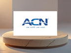 ACN Logo Back Design on White Background with Slogan One World One Vision