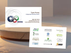 Amway Rings White Business Card with clean design and product logos – Tank Prints