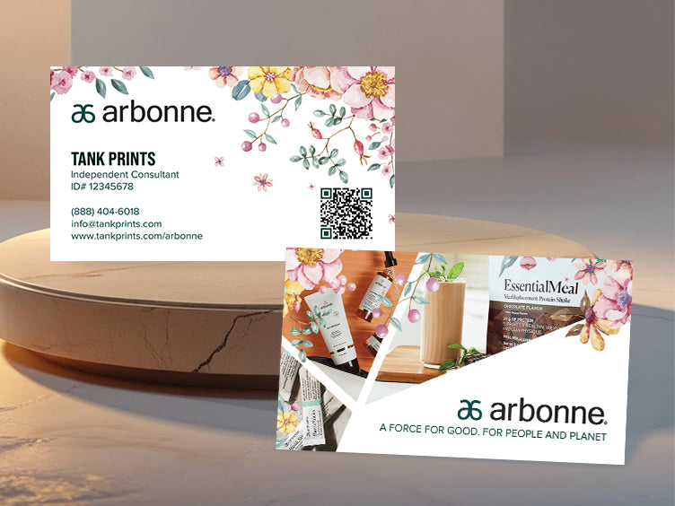 Arbonne Botanical Accents Card Design