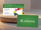 Green Botanical Logo Arbonne Consultant Cards