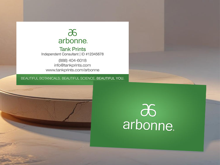 Minimalist White & Green Arbonne Design