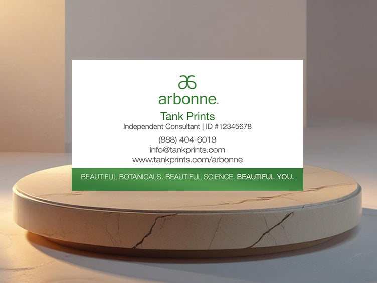 Minimalist White & Green Arbonne Design