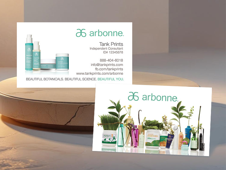 Arbonne Product Display Consultant Card