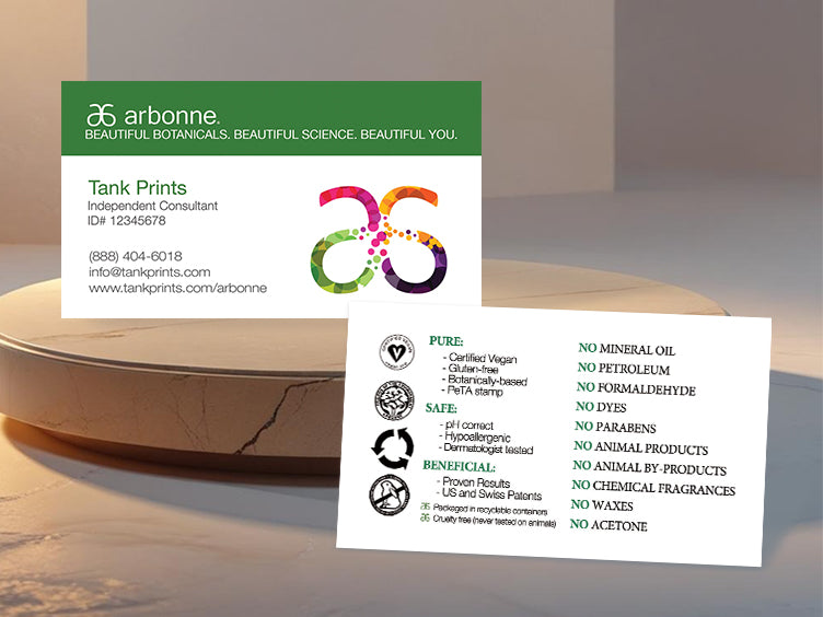 Arbonne Consultant Card
