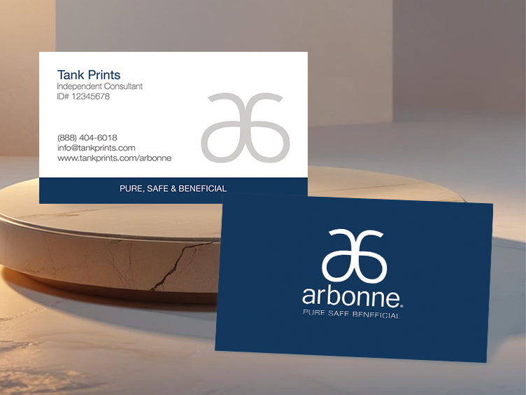 Arbonne Blue Consultant Card
