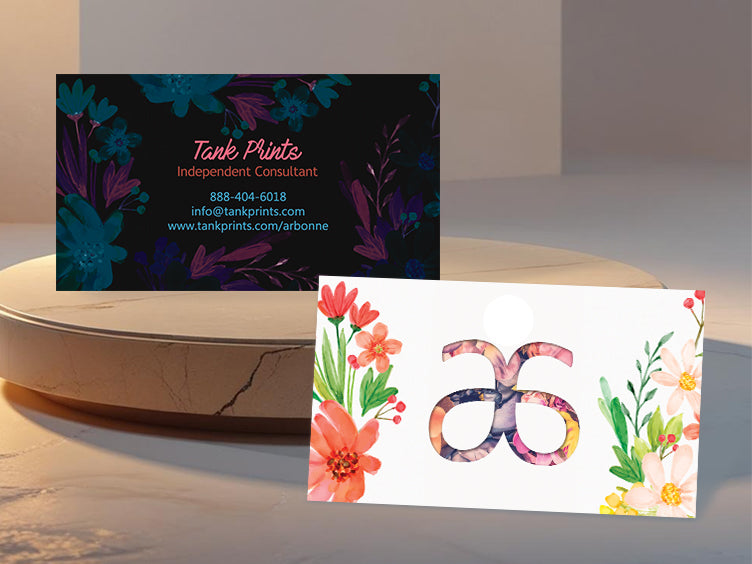 Arbonne Floral Business Card Design