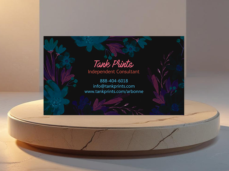 Arbonne Floral Business Card Design