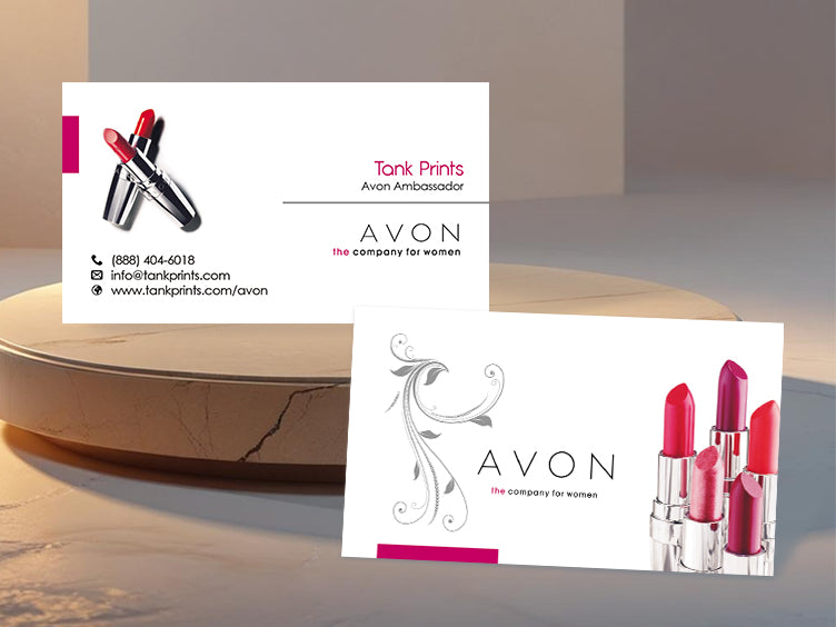 Avon Lipstick Accent Card