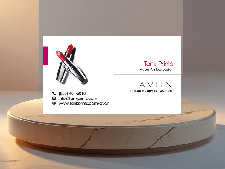 Avon Lipstick Accent Card