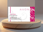 Avon Pink Floral Lipstick Card