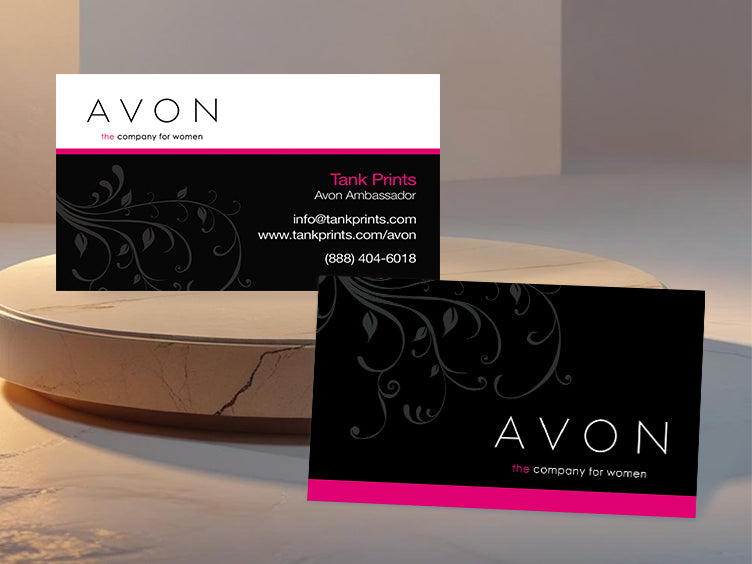 Avon Elegant Floral Design Card