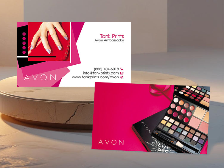 Avon Bold Beauty Business Card Design