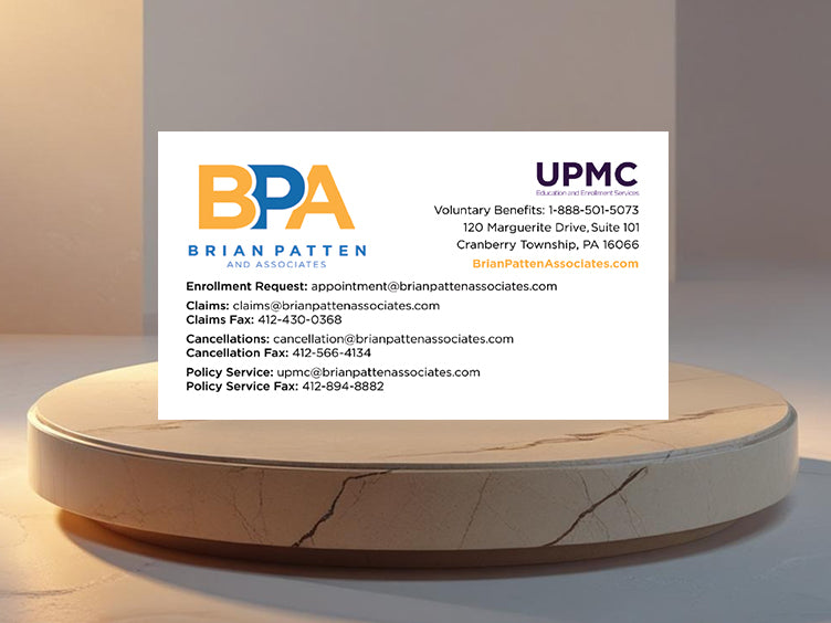 Brian Patten & UPMC Service Cards