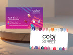 Color Street Purple Glitter Card