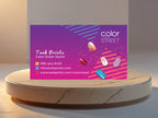 Color Street Purple Glitter Card
