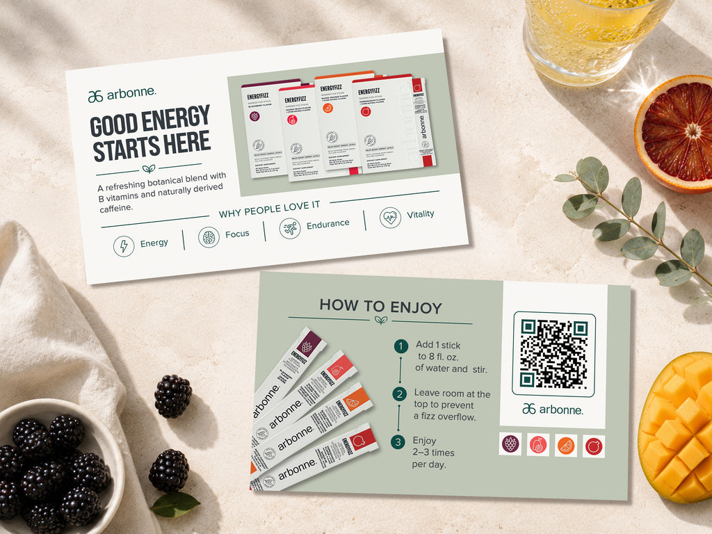 Arbonne EnergyFizz Card | Good Energy