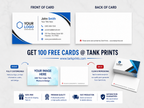 100 free business cards vistaprint
