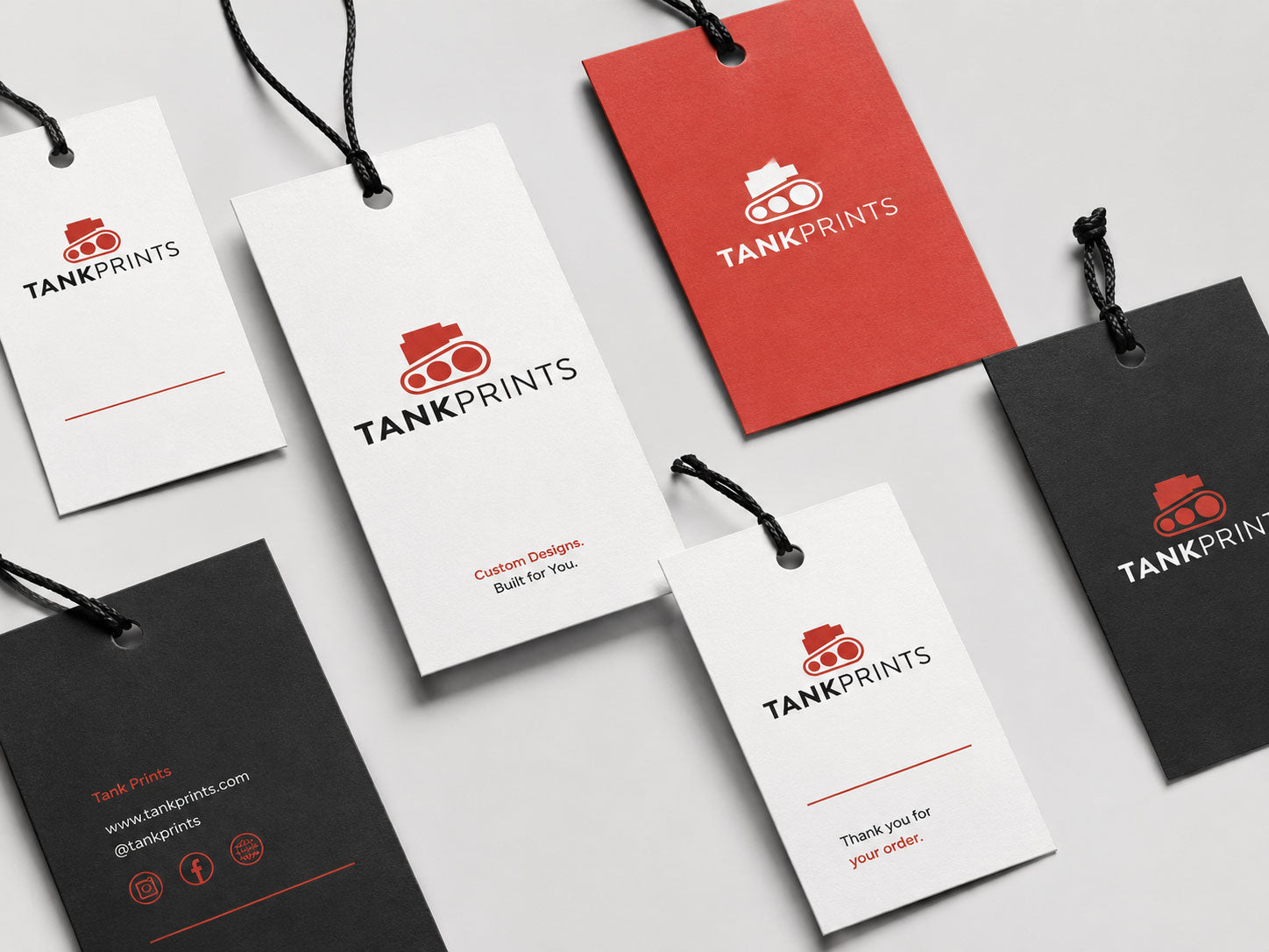 hangtag examples from tankprints