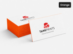 Painted Edge Business Cards