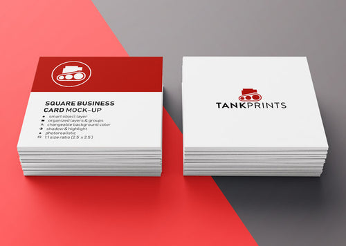 square business cards